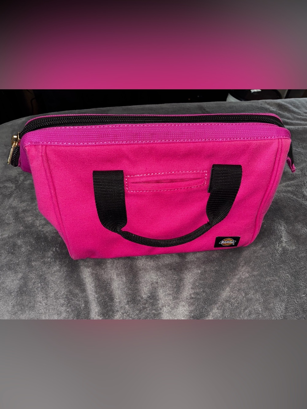 Dickies Hot Pink heavy duty tool bag with Black Handles